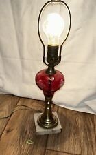 Vintage Leviton Brass Table Lamp 7 x 7 x H23.5