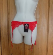 Alacki Lace Edge 6 Straps Garter Belt Skirt Retro Sexy Sheer Mesh