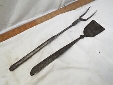 Primitive Hand Forged Hay Hook Blacksmith Made Rustic Farm Tool