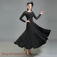 Fashion Women Tassel Dance Dress Latin Tango Ballroom Party Show Dancewear  Fancy