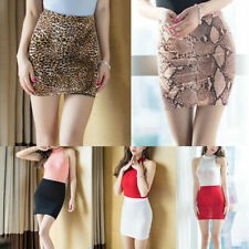 Sexy Women Shiny Micro Mini Skirt Short Bodycon Skirt Package Hip Skirt  Clubwear