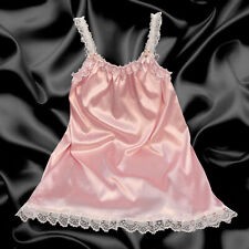 PINK RUFFLE BUM OPEN FRONT PEEP HOLE KNICKERS PANTIES ADULT BABY